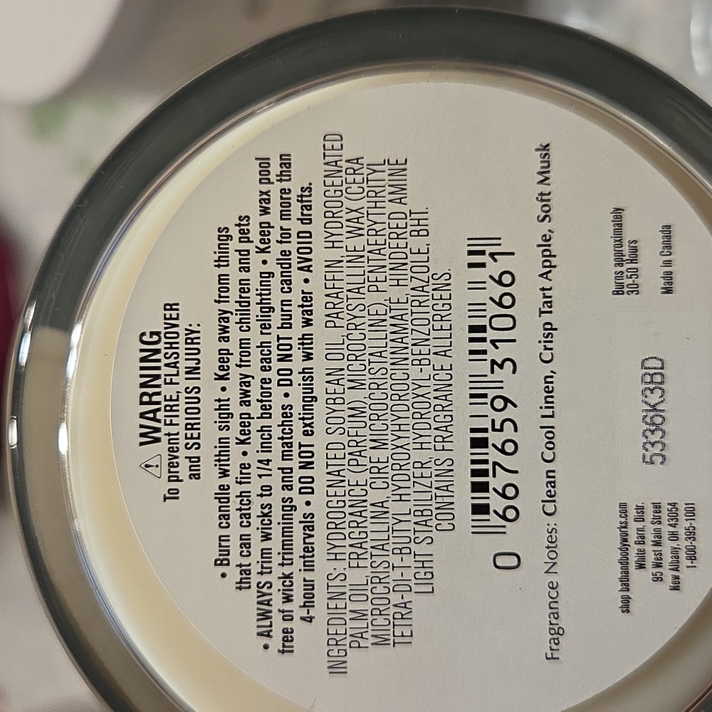 Nwt White Barn Sun Drenched Linen Candle - Picture 4 of 4